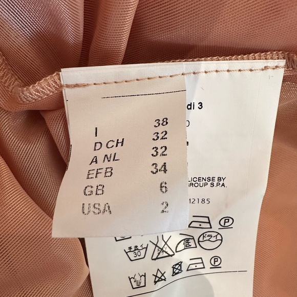 M Missoni gold lined knit pointelle cold shoulder top with lurex Size US 2 - Picture 6 of 10